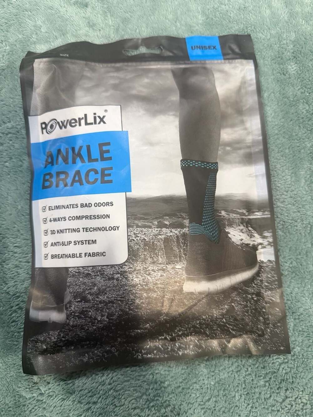 PowerLix Ankle Brace Compression Support Sleeve for Injury Recovery, Pain, Plant